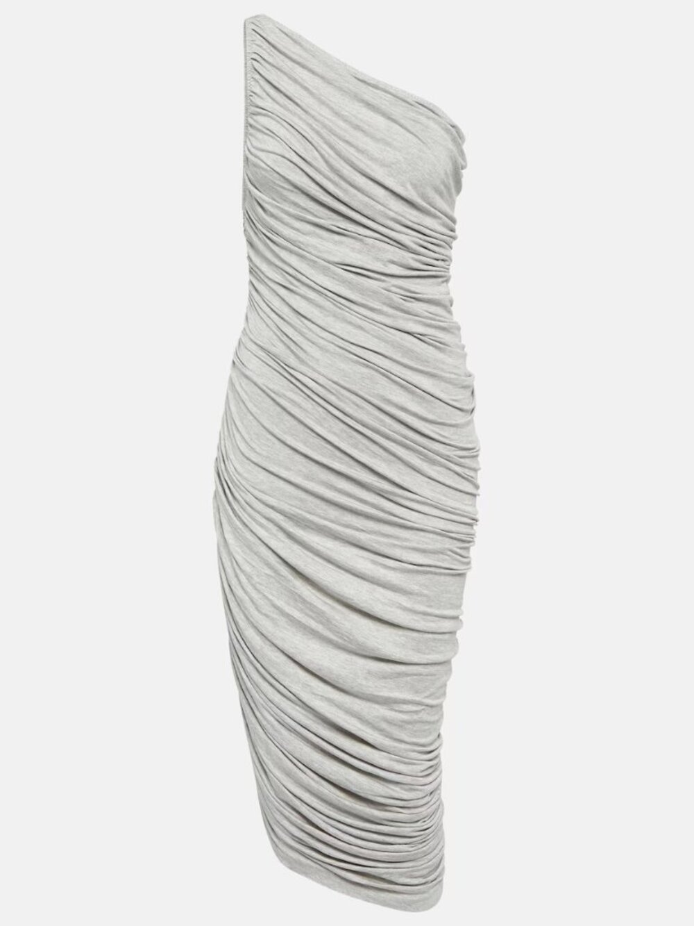 Norma Kamali Diana Jersey Midi Dress — Grey (Size Large) NWOT